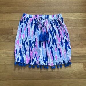Lilly Pulitzer tube top, women’s size XXS, pink blue and white